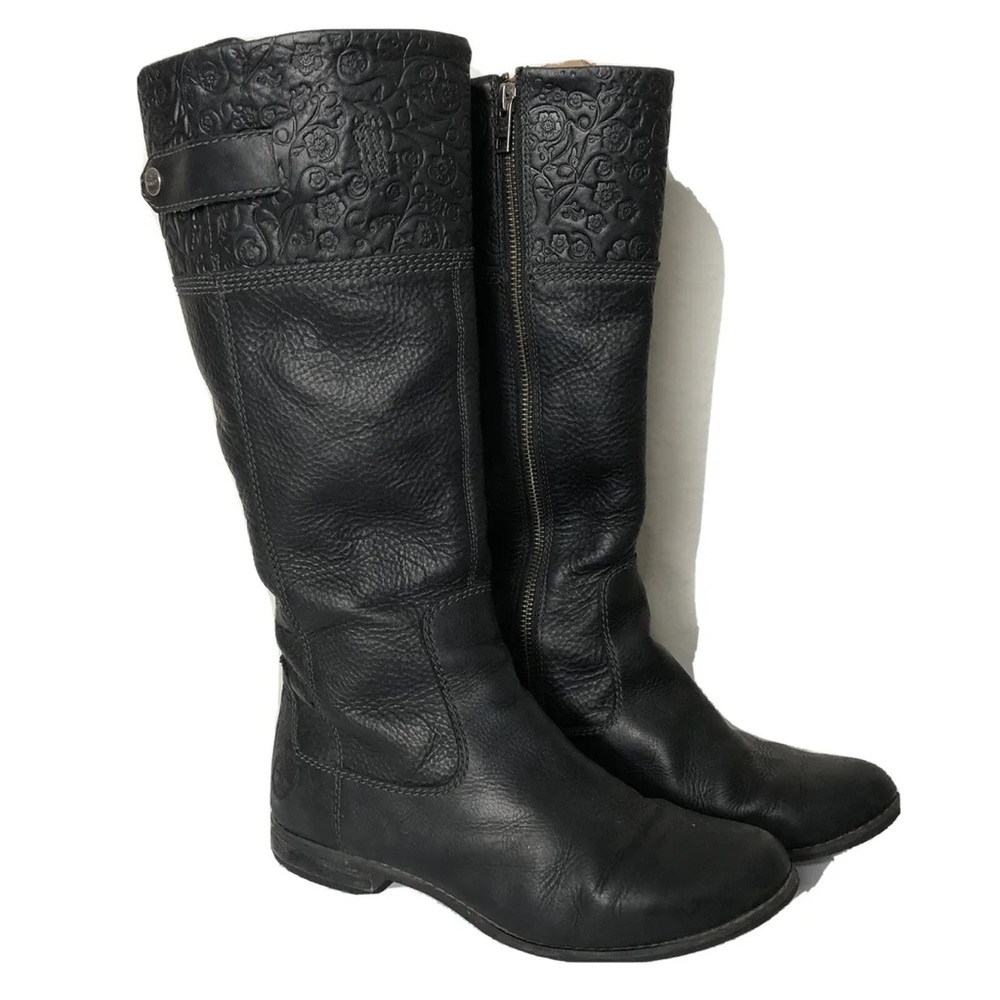 Timberland EarthKeepers Women’s Black Leather Riding Boot